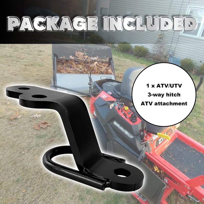 VONLX Three-Way Hitch Attachments Fit for ATV/UTV Type Trailers Universal