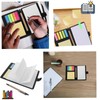 Pack of 2 Kraft Paper Notebook with Sticky Notes, Sticky