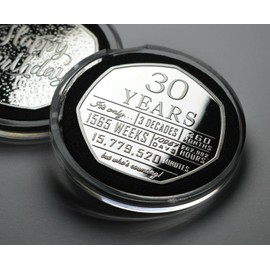 The Commemorative Coin Company 30th Birthday .999 Silver Commemorative in Capsule. Unique Gift/Present Party/Celebration Ideas 30 Thirty Years