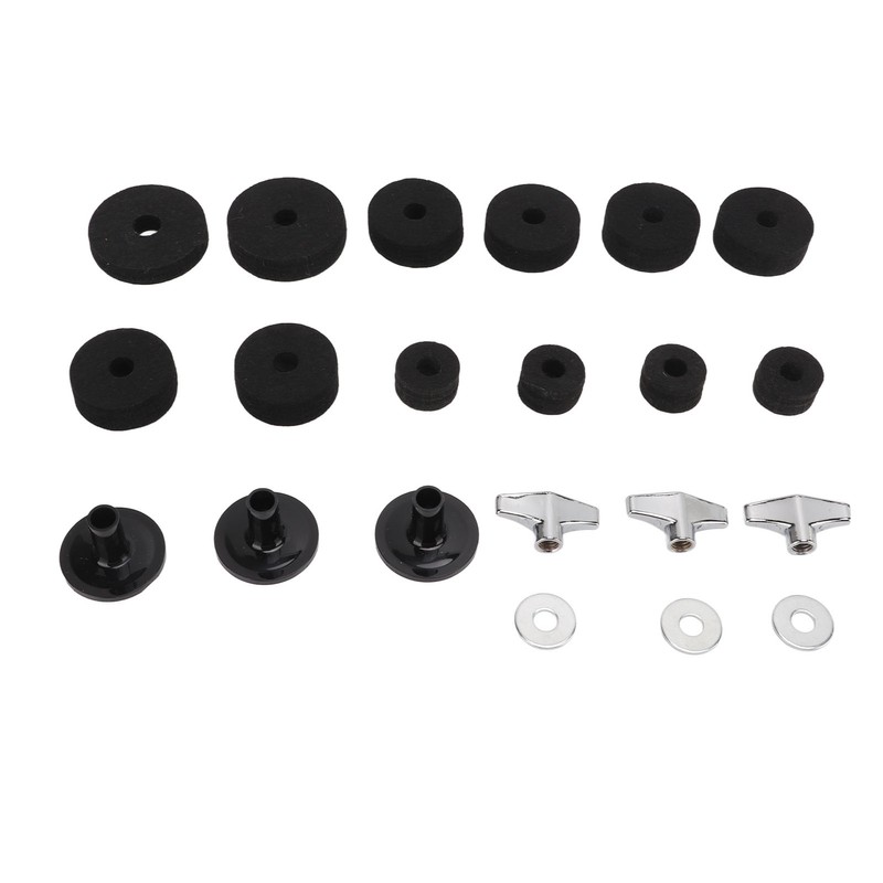21Pcs Drum Cymbal Felt Pad Non Slip Instrument Accessory Replacement