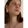 INNERDIVA Gold Shell Earrings Seashell Sectored Earrings Beach Earrings Bohemian