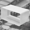 KOTARBAU® Ventilation System Connector 110mm x 55mm Flat Duct Rectangular