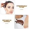 Healvian 2pcs Wooden Scalp Massager Comb Ergonomic Portable Hair Care