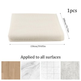 Xbessc 150 x 200 cm Non-Slip Mat PVC Carpet Underlay Non-Slip Carpet Underlay Cut to Size Non-Slip Carpet Underlay Universal Non-Slip Underlay for Shelf Drawer Pallet Car