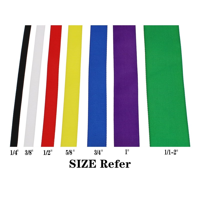 DXEUD Solid Grosgrain Ribbon 25 Yard Each Roll 100% Polyester