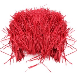 200 Grams Shredded Kraft Paper, Red Shredded Paper Raffia Gift Filler Paper Shreds Kraft Tissue Paper for Gift Decoration, Hamper Filling and Gift Packaging