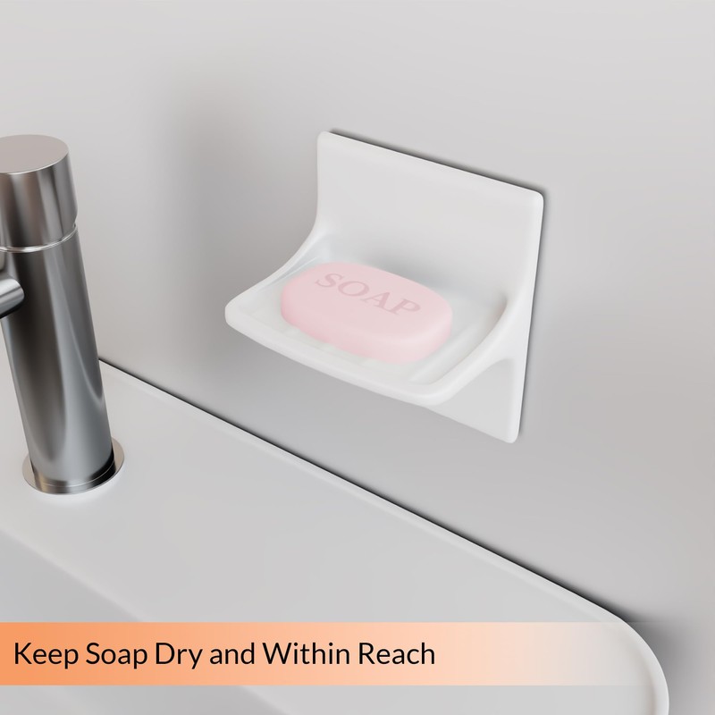 PROPLUS CERAMIC SOAP DISH, GROUT-IN