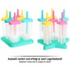 com-four® 2 x Ice Cream Moulds for 12 Servings of