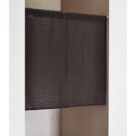 Interior Despres 28047 Simple Lace Flameproof Noren, Made in Japan, 33.5 x 35.4 inches (85 x 90 cm), Brown)