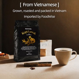 MATINÉE Wild Kopi Luwak Coffee Beans, Medium Roast, Whole Bean Beans, Civet Coffee - Sustainably Sourced From Vietnam, 8.8oz / 250 Grams