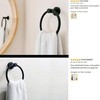 MARMOLUX ACC Towel Holders for Bathrooms Black Hand Towel Ring