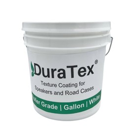 DuraTex® Speaker Paint, Roller Grade, Texture Coating for Speaker Cabinets & Road Cases, Water-Based Finish (White Gallon)