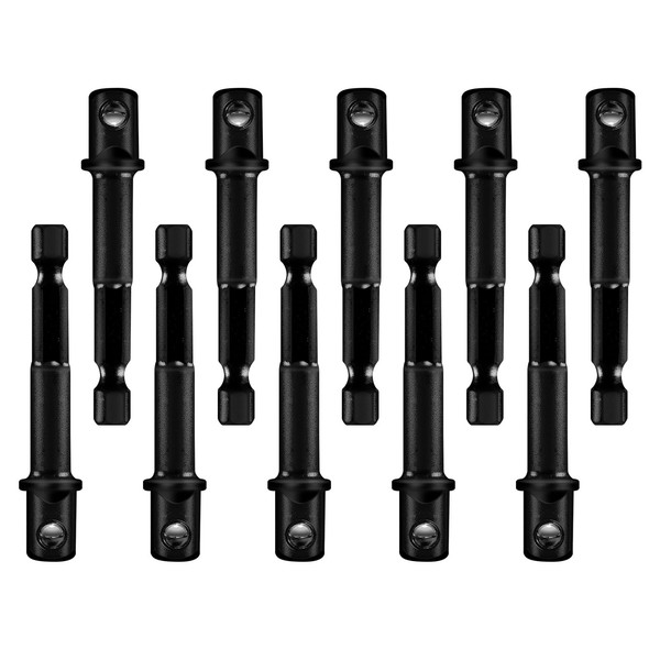 BLACKROBOT 3/8" Impact Socket Adapter, 10-Pieces, 1/4" Inch to 3/8"