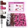 Haozher Nail Drill Bits, 135 Pcs Sanding Bands for Nail
