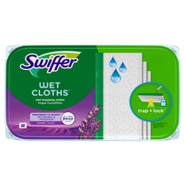 Swiffer Sweeper Wet Mopping Pad Multi Surface Refills for Floor Mop, Lavender & Vanilla Comfort, 6 Count