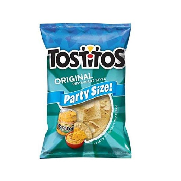 Tostitos Brand Tortilla Chips, 100% White Corn Scoops, Family Size (Pack of 3)