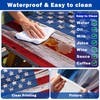 FIVZHH American Flag Picnic Table Cover with Bench Covers 6FT,