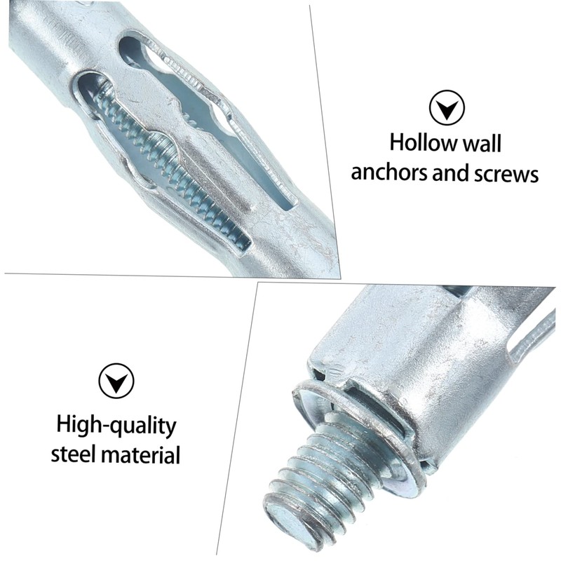 GLEAVI 20pcs Hollow Wall Anchors Expansion Bolts for Drywall Cavity