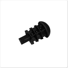 FAS Set 8 Puntali per Aste Calcio Balilla, Nylon ad Alta Resistenza, Nero, 16mm