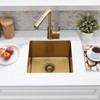 WMXQX 15 Inch Gold Undermount Bar Sink, 15x15 Bar Sink