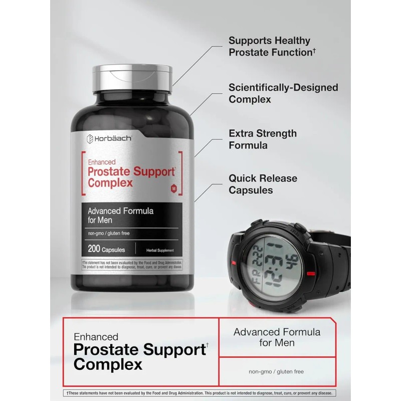 Soporte De Próstata Prostate Support Complex 200 Cápsulas Sin Sabor