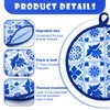 Honeydak 2 Pcs 8 Inch Tortilla Warmer Pouch, Mexican Talavera