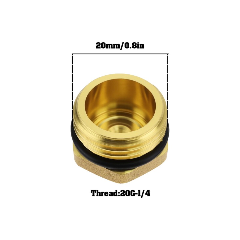 Briny River 2Pcs 20MM Button-Type Water Diverter Plug Compatible with