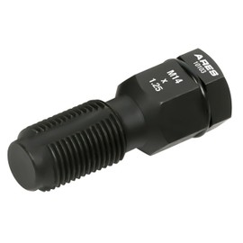 ARES 10103 – M14 x 1.25 Spark Plug Thread Chaser Tool – Premium Heat Treated Carbon Steel Thread Chaser – 5/8-Inch Hex Head with 3/8-Inch Square Drive Design for Superior Versatility