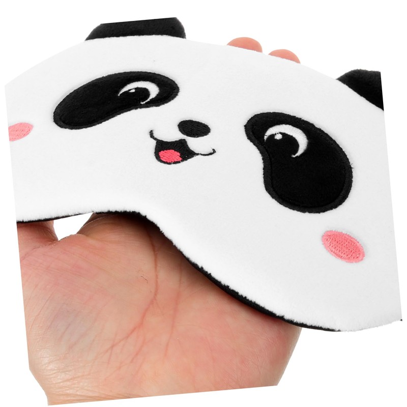 KOMBIUDA Plush Sleep Mask for Adults Cute Cartoon Panda Design