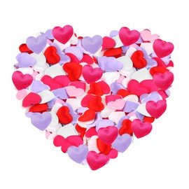 Valentines Day 3D Heart Confetti 200 Pcs Christmas Birthday Party Toss, Reusable Celebration Decoration Supplies Mother's Day, Wedding,Birthday,Anniversary,Thanksgiving(Red, Pink, White, purple)
