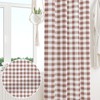 ggaimwf 117 x 138 cm Plaid Eyelet Curtain Buffalo Check