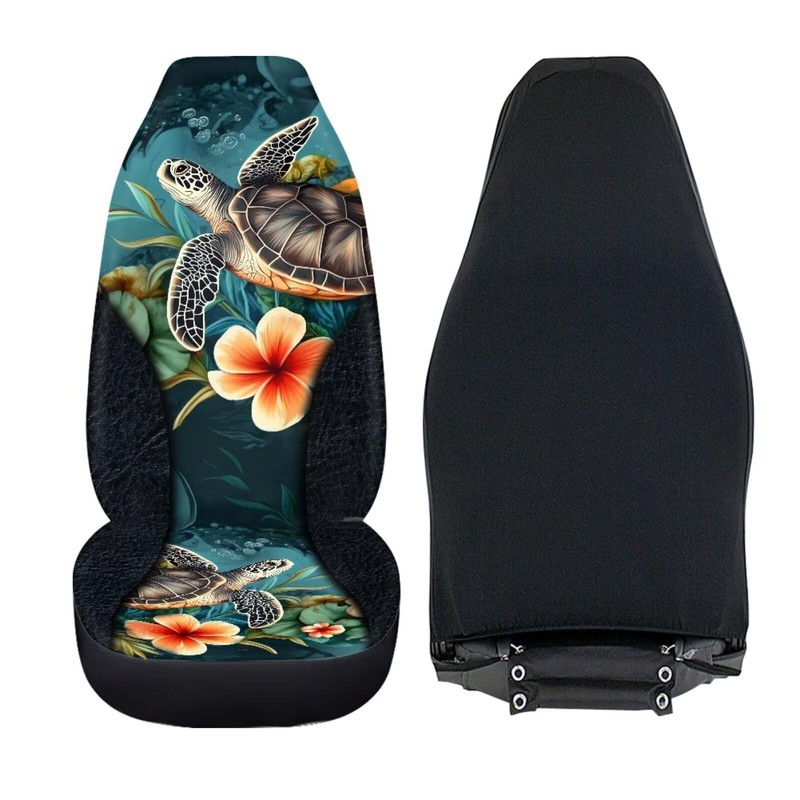Bulopur Tropical Sea Turtle Car Seat Covers for Women Easy