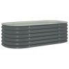 Galvanized Steel Gray 63"x31.5"x17.3" Garden Raised Bed Premium Garden SuppliesColor: