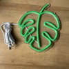 Monstera Leaf LED Neon Sign, Green Leaf Neon Sign, Plant