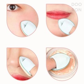 Duron Shop Finger Puff Mini Teardrop Puff Makeup Concealer Finger Puff Ultra-small Powder for Going Out / 두론샵 핑거 퍼프 미니 물방울퍼프 화장용 컨실러 손가락 퍼프 초소형 외출용 파우더