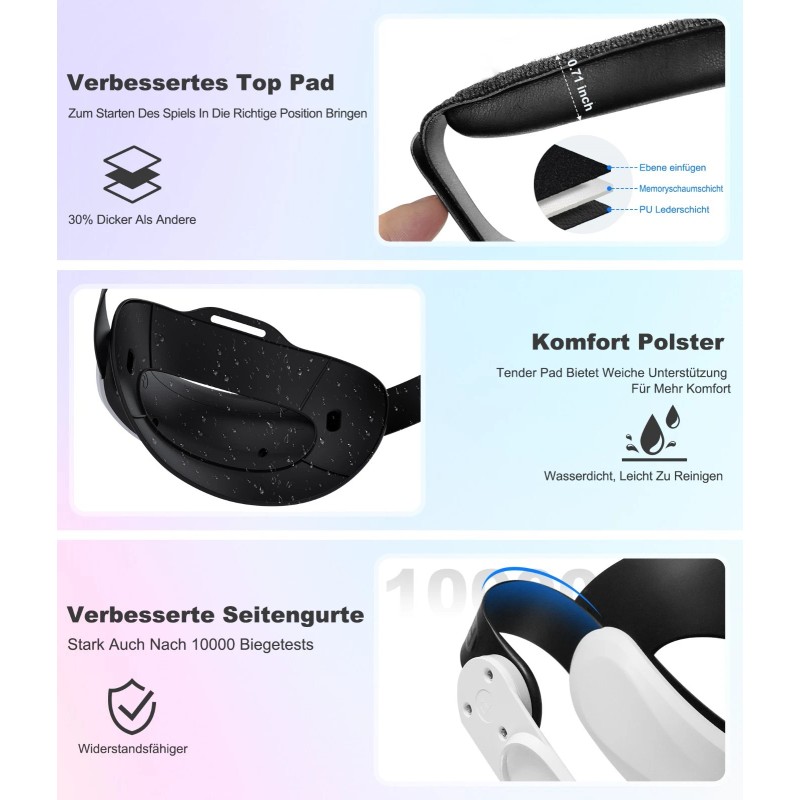 BEBONCOOL For Meta Oculus Quest 3/3s/Quest 2 VR Headset Elite