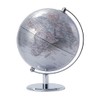 Globe with 20 cm Diameter - Lunar - Chrome Metal