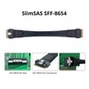 H!Fiber.com SFF-8654 zu SFF-8654 Kabel, Slimline 8i Kabel, PCIe 4.0,