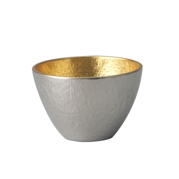 Nousaku Guinomi 511271 Large - Gold Foil Approx. 4.2 fl oz (120 cc) [Tin]