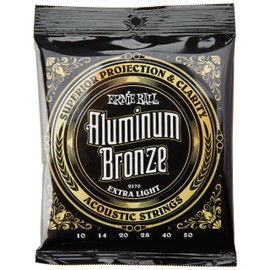 Ernie Ball Extra Light Aluminium Bronze Acoustic Guitar Strings 10-50 Gauge