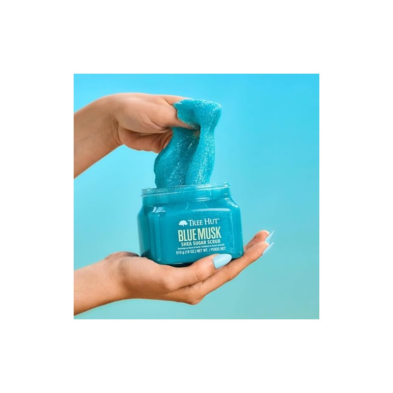TREE HUT, Blue Musk Shea Sugar Scrub, Exfoliante Corporal de