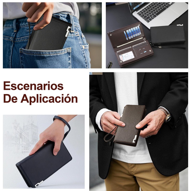 Cartera Elegante con Múltiples Compartimentos