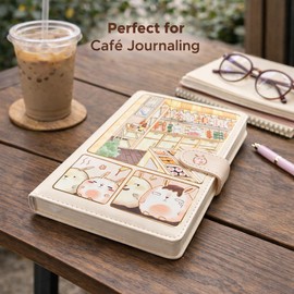 KetA Ruled Journal Notebook – Kawaii Cute Aesthetic Journal, Pastel Notebook, 256 Pages, Gift for Women, Teens, Girls and Stationery Lovers