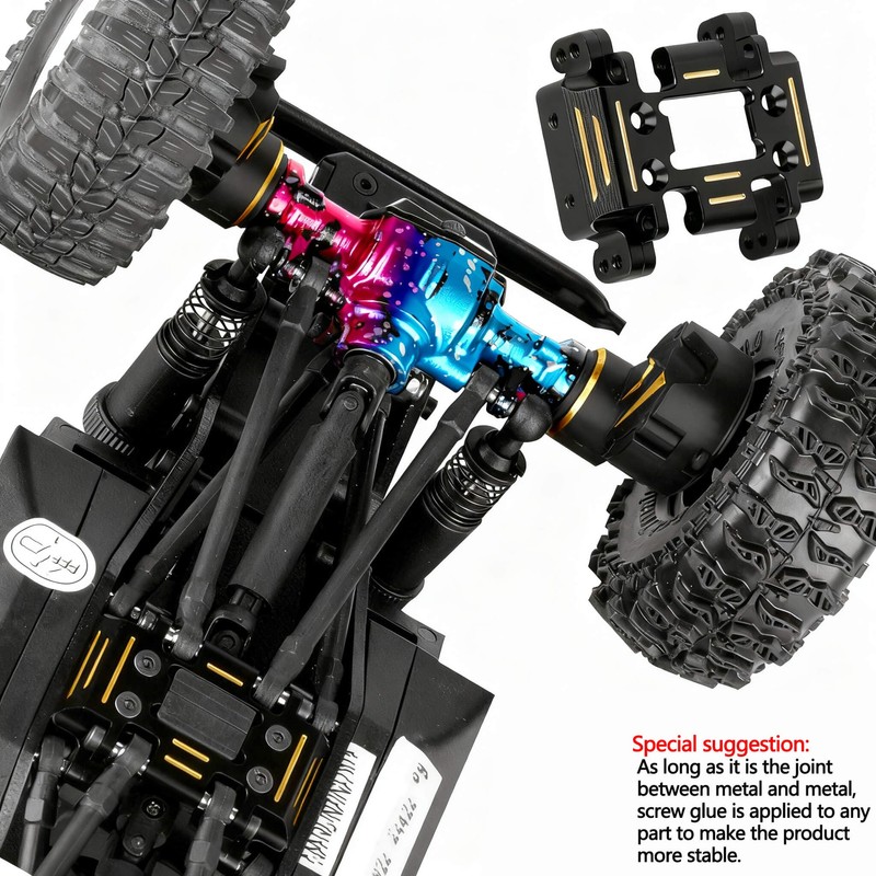 Hcespuos RC Upgrades Parts for 1/18 Red cat Ascent-18 RC