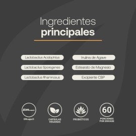 60 Billones de Probióticos/prebióticos 60 Cápsulas B Life 30g