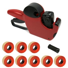 Price Gun Jolly C6 6 Digit Complete Set Offer, Easy Label Change, Our Recommendation Includes 8 Label Rolls of Choice + 1 Replacement Ink Roll PB-Onlinehandel