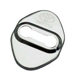 Deselen -DLC-TOY02-自動車ドアロックToyota トヨタ 用ステンレススチールカバープロテクター, トヨタレビン、カムリ、カローラ、カローラEX、ヴィオス、RAV4、ヤリスL、ハイランダー、 4個入り