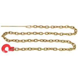 Mytee Products Winch Choker Chain 3/8" x 10' & Choker Hook w/Steel Probe Stake 14" Long Grade G70 Load Limit # 6,600 Lbs | Log Forestry Logging Choker Chain