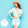 Silver Belt for Women Waist Chain Belts Adjustable Chains Belts
