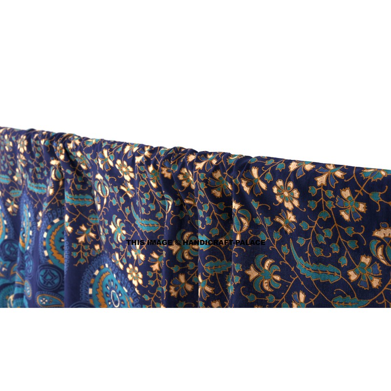 Peacock Mandala Window Curtains Indian Drape Balcony Room Decor Curtain